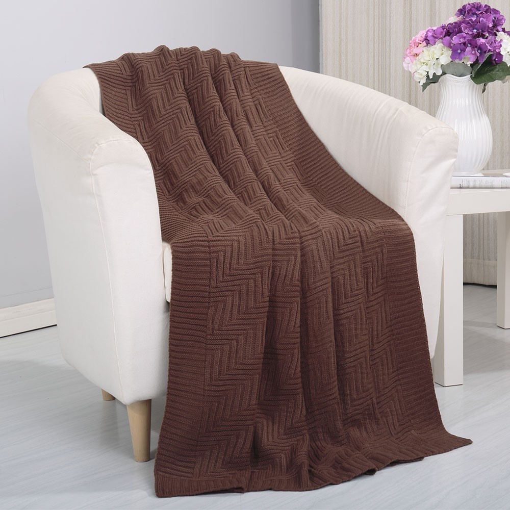 Pietra Knitted 50x60 Throw Blanket in 8 Colors! eBay