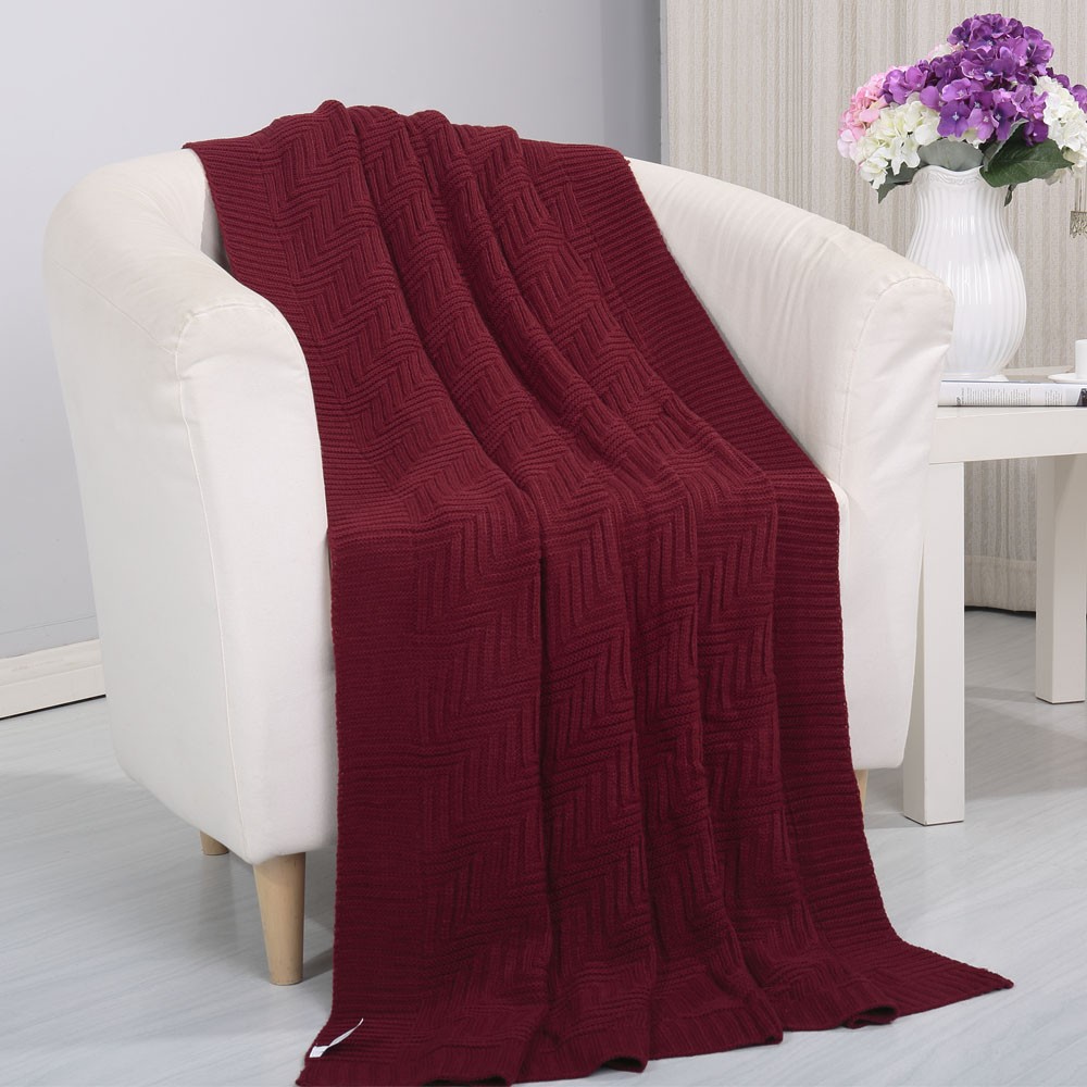 Pietra Knitted 50x60 Throw Blanket in 8 Colors! eBay