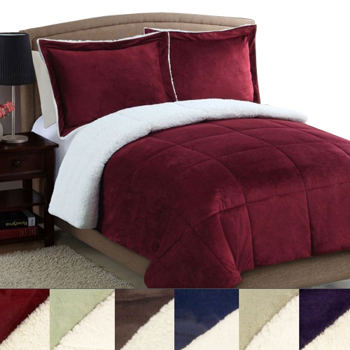 Refael Collection Ultra Plush Sherpa Comforter in Queen & King and 6