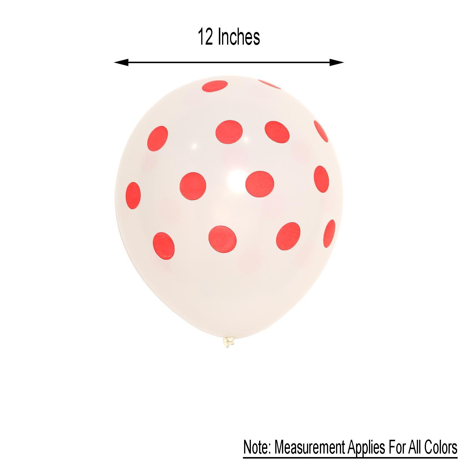 100 pcs 12/" Latex Balloons with Polka Dots Wedding Birthday Party Decorations