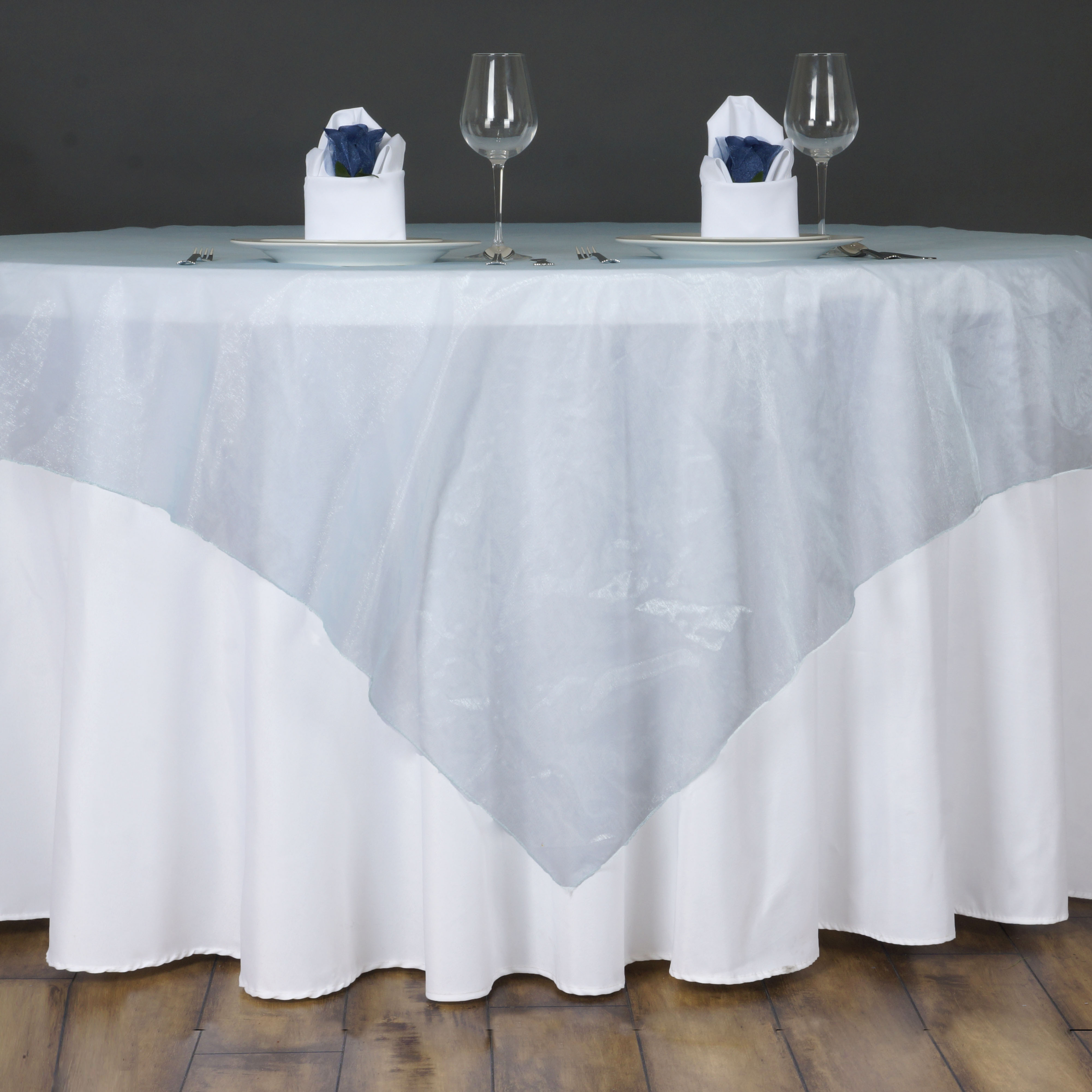10 pc 72x72" Sheer Organza Table Overlays Wedding Party Decorations