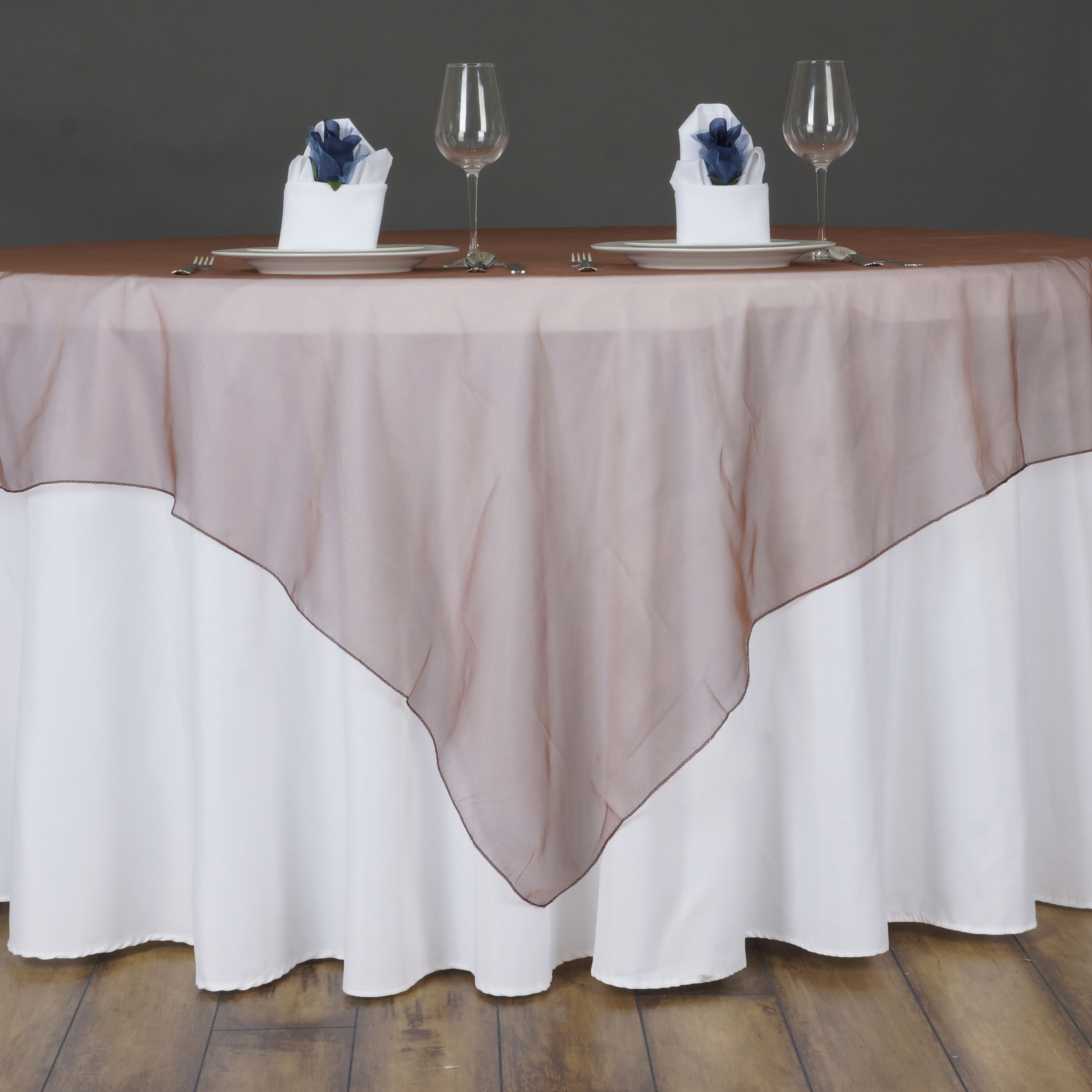 10 pc 72x72" Sheer Organza Table Overlays Wedding Party Decorations