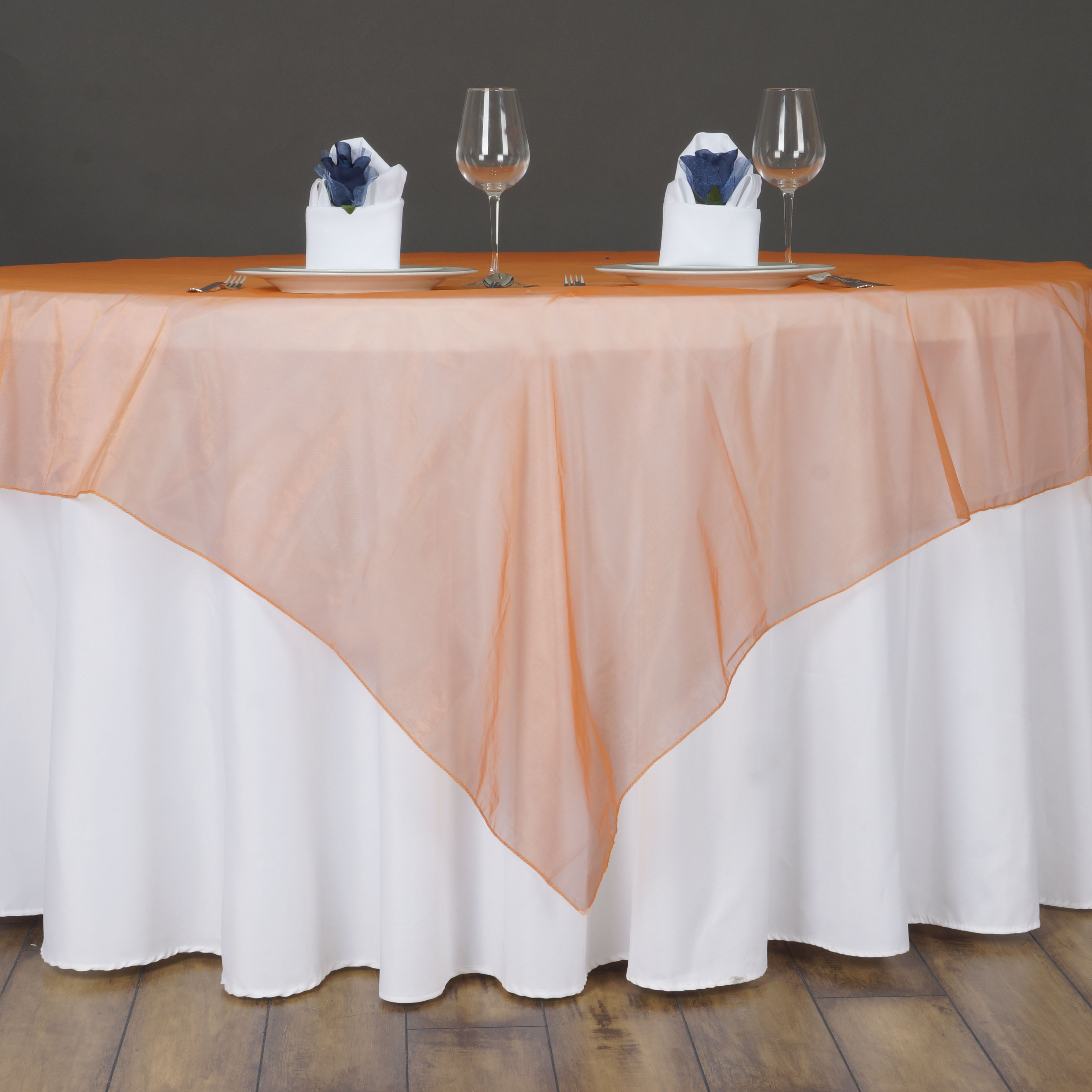 10 pc 72x72" Sheer Organza Table Overlays Wedding Party Decorations
