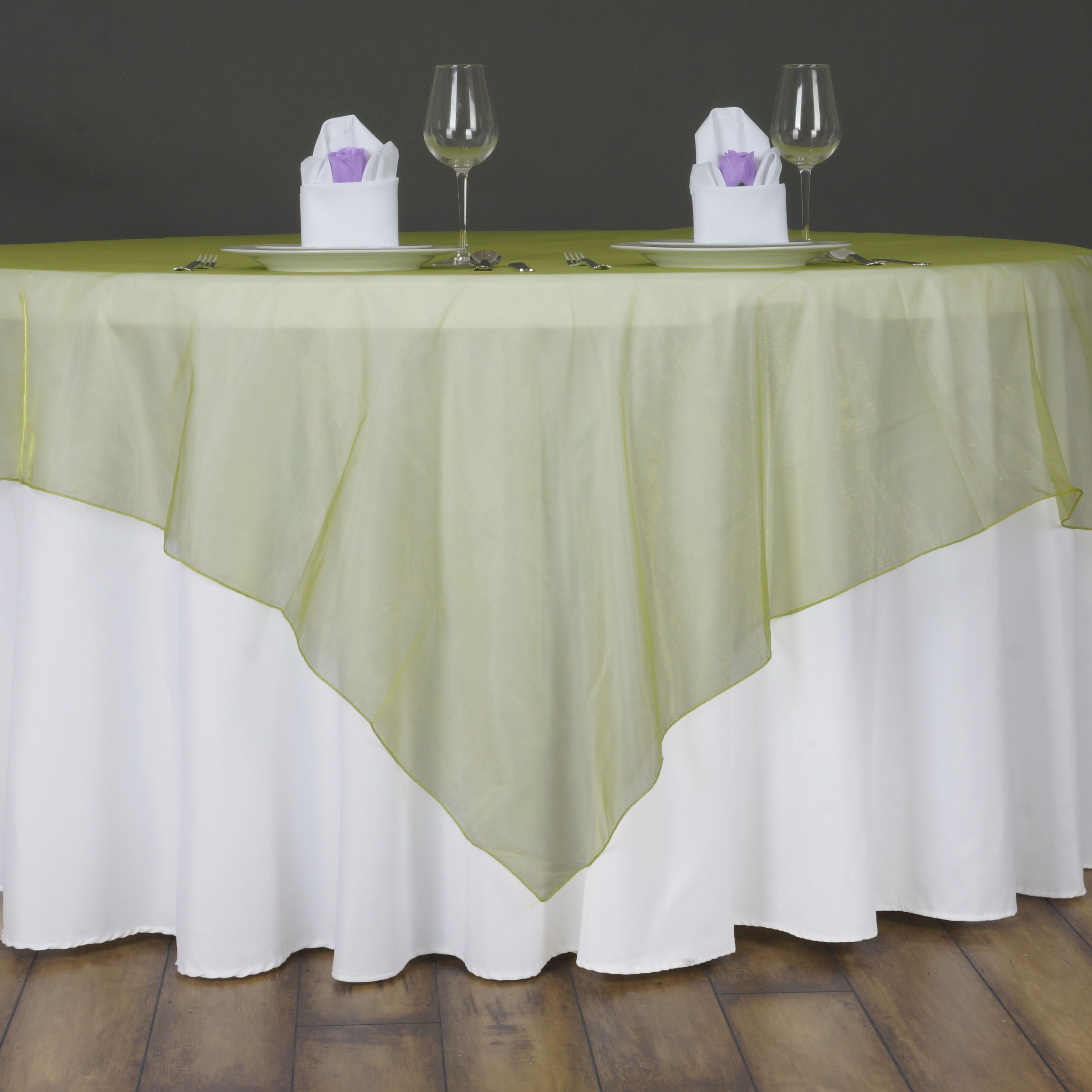 10 pc 72x72" Sheer Organza Table Overlays Wedding Party Decorations