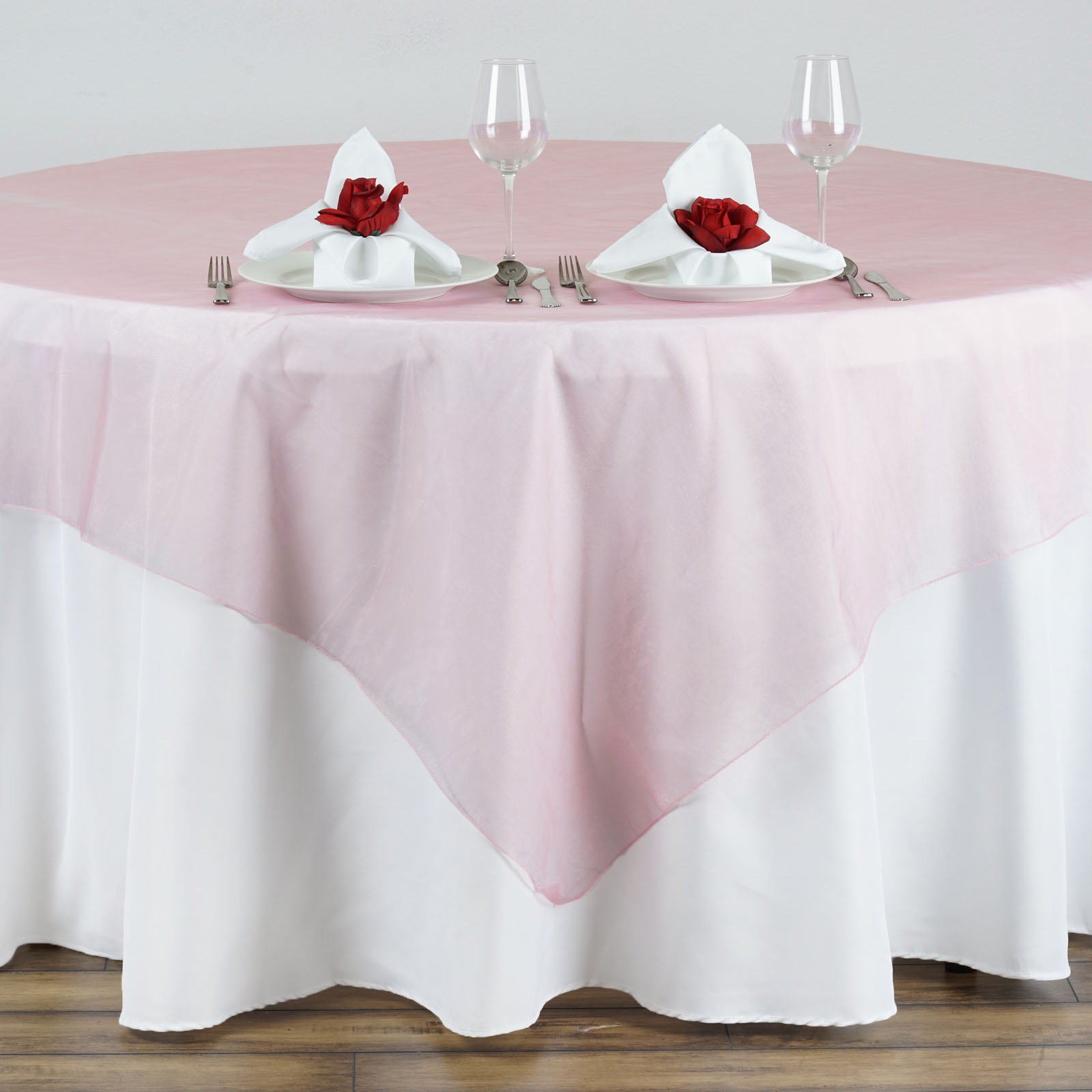 10 pc 72x72" Sheer Organza Table Overlays Wedding Party Decorations