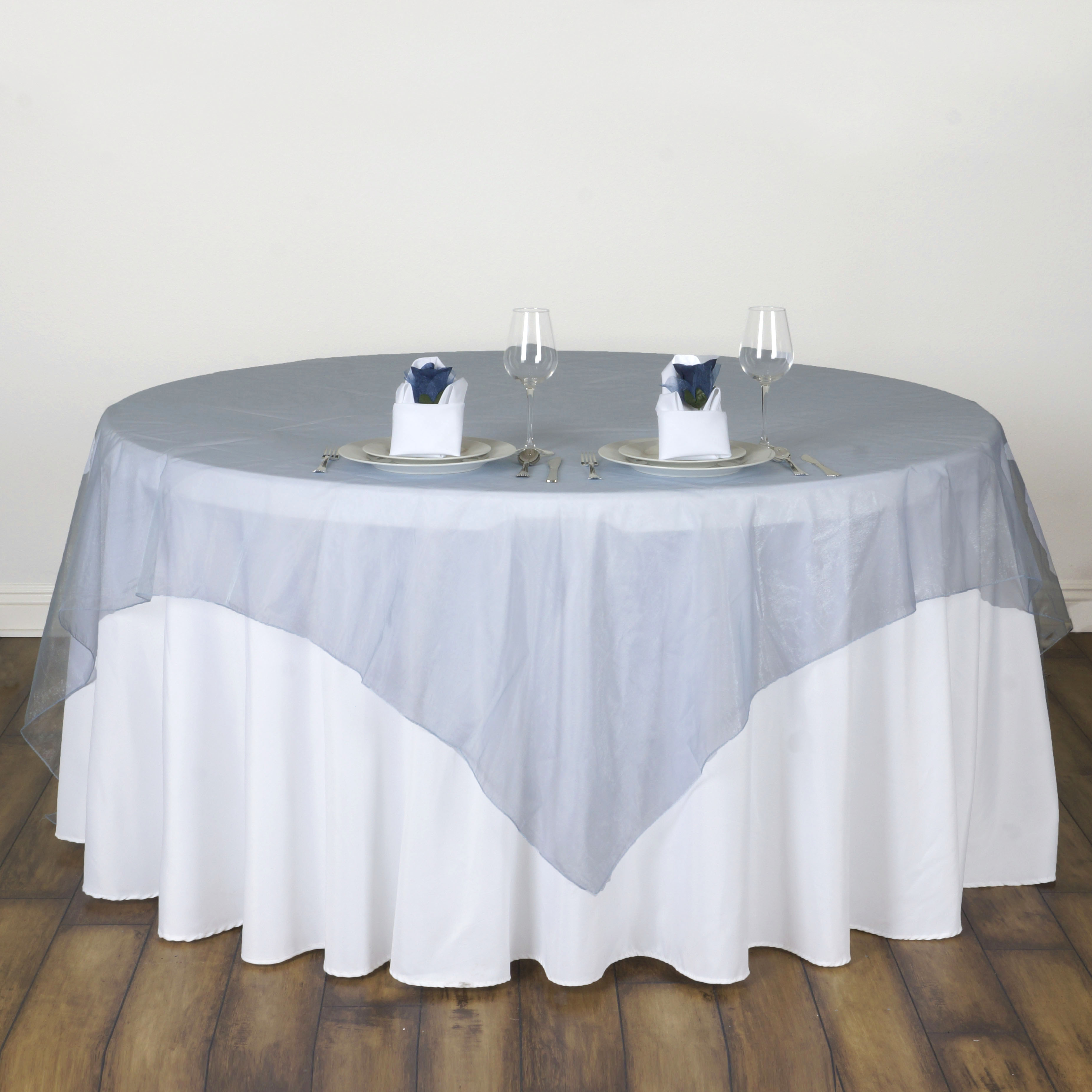 10 pc 72x72" Sheer Organza Table Overlays Wedding Party Decorations