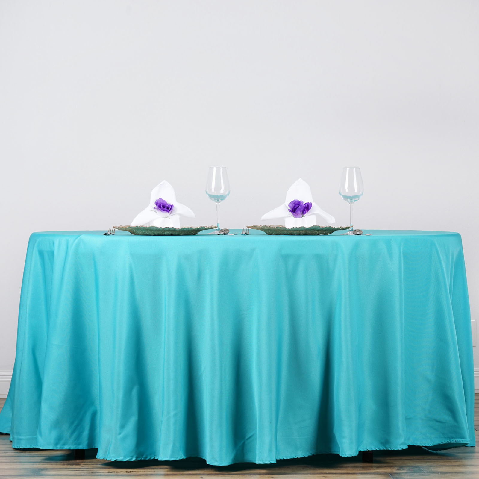 132" Round Polyester Tablecloths for Wedding Party Linens SUPPLY