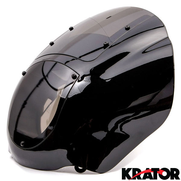 NEW Black & Smoke Quarter Fairing Windshield Kit for Harley Davidson XL