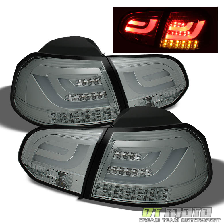Smoked 1014 VW Mk6 Golf Gti PhilipsLed Perform Tail Brake Lights w