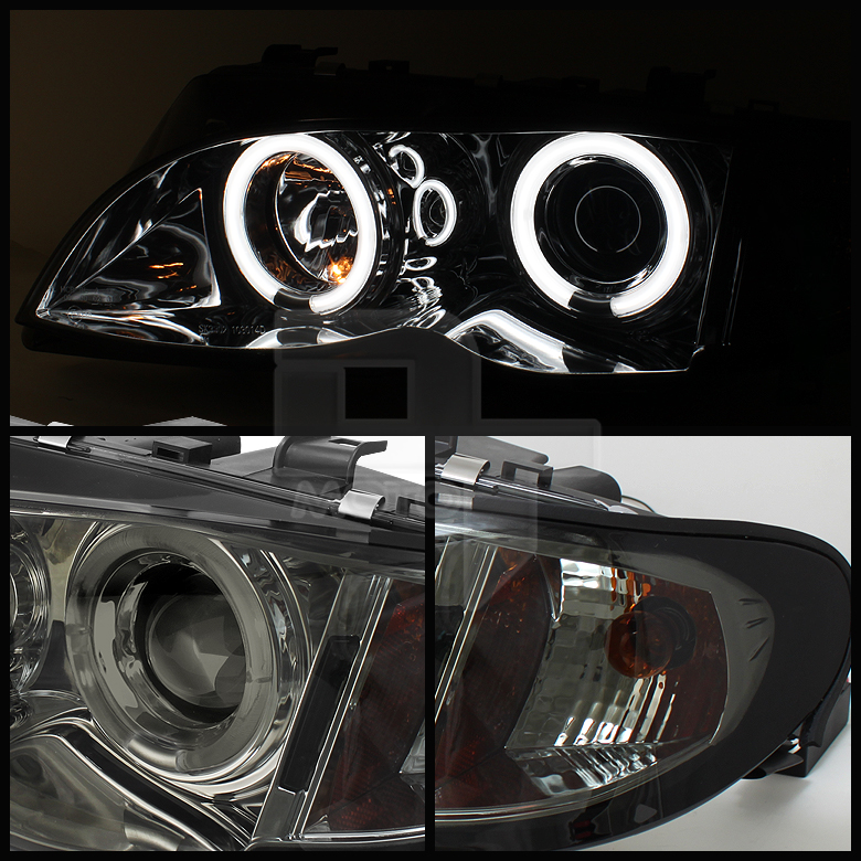 Smoke 20022005 BMW E46 4Dr Sedan Halo Projector Headlights Corner