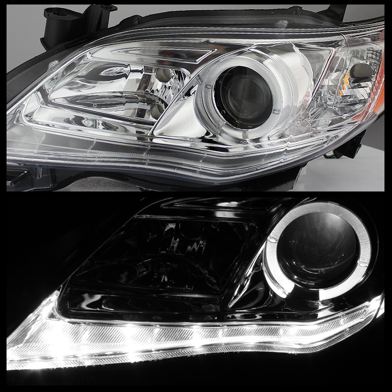 HID Xenon + 11-13 Toyota Corolla Angel Eye Halo & LED DRL Strip