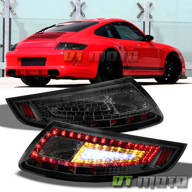 Smoked 20052008 Porsche 997 911 Carrera LED Tail Lights Brake Lamps Left+Right eBay