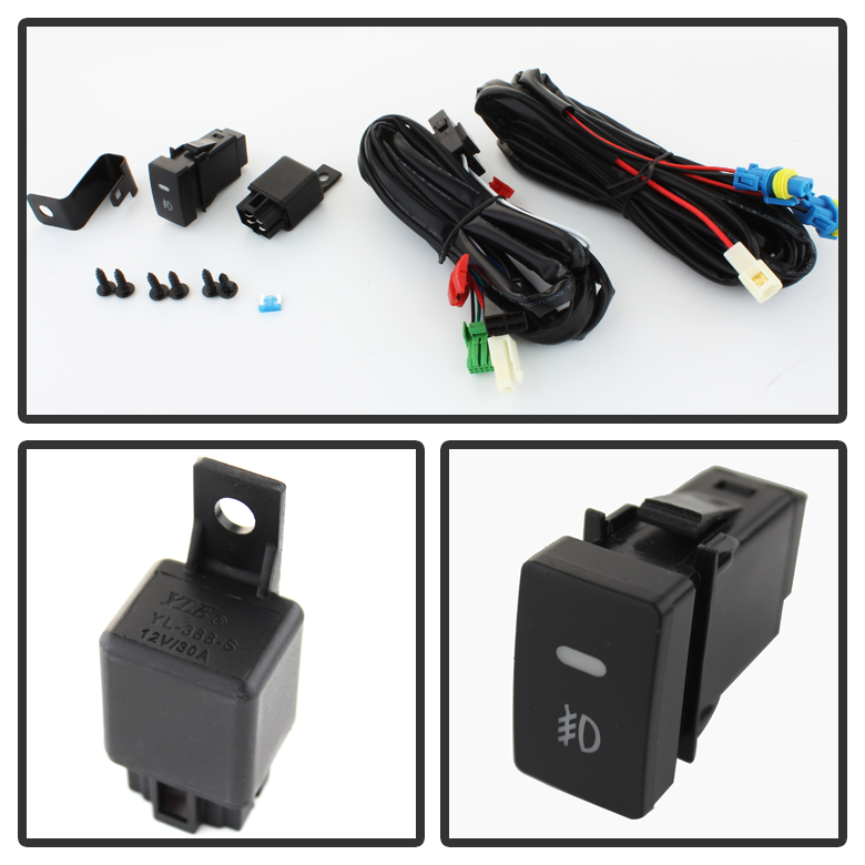 2013 2014 2015 Honda Civic 4Door Sedan Yellow Bumper Fog Lights w