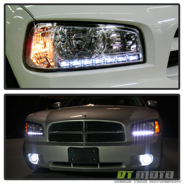 20062010 DODGE CHARGER DRL Led Headlights w/Built In Corner Turn