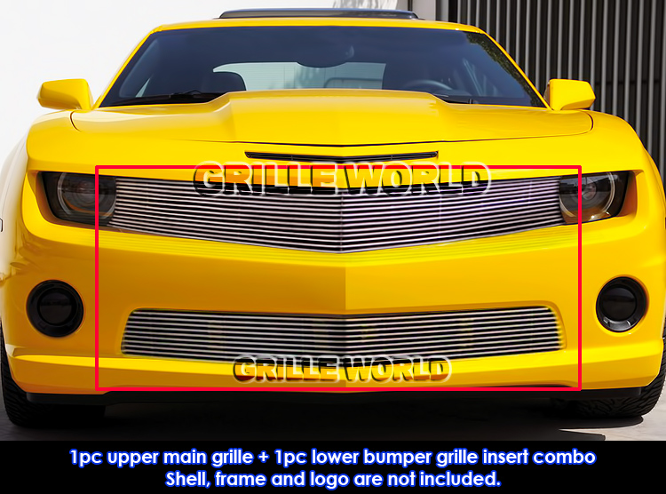 For 20102013 Chevy Camaro SS V8 Billet Grille Grill Combo Insert eBay