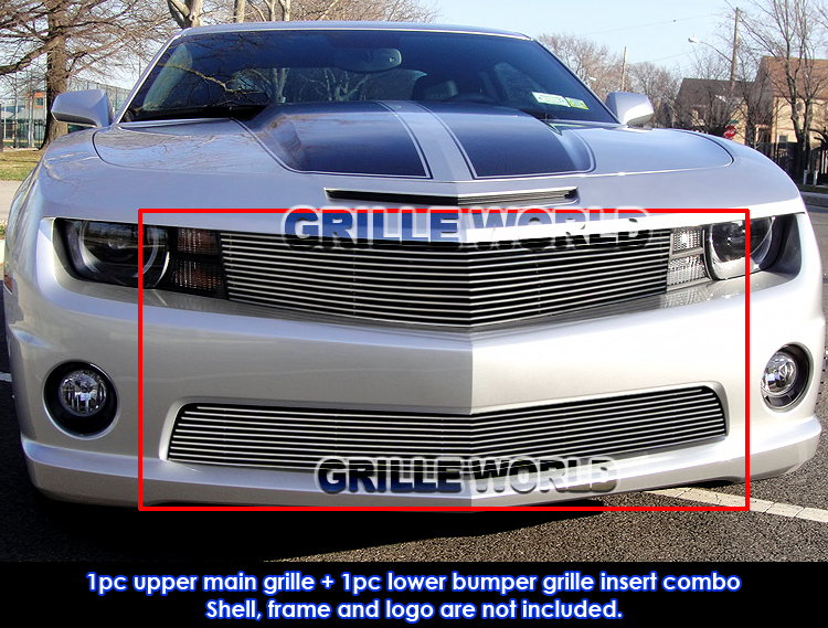 For 20102013 Chevy Camaro SS V8 Billet Grille Grill Combo Insert eBay