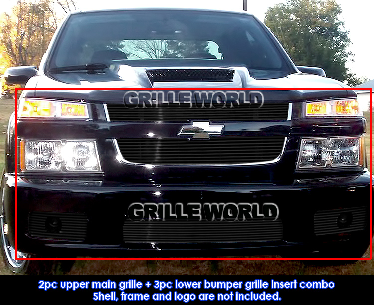 For 20042010 Chevy Colorado Xtreme Black Billet Premium Grille Grill