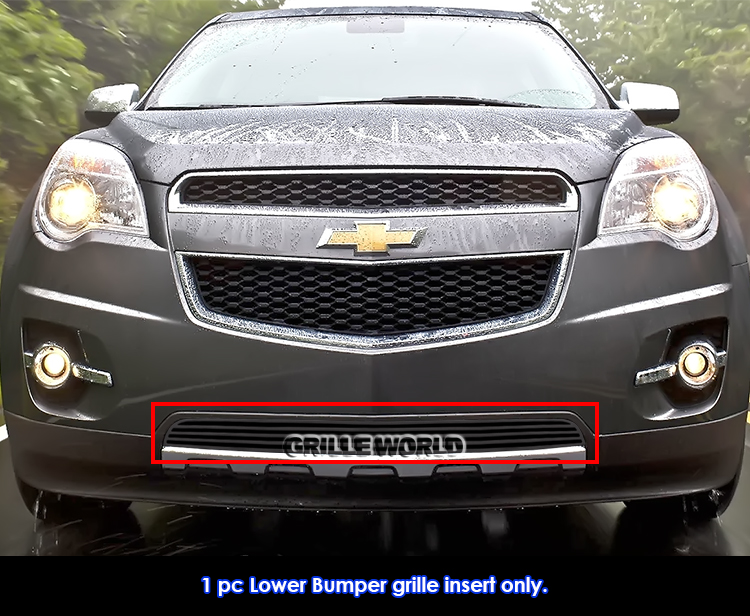 Fits 20102015 Chevy Equinox Bumper Black Perimeter Grille eBay