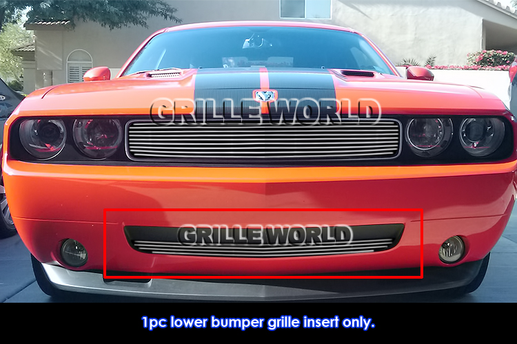 20092010 Dodge Challenger Bumper Stainless Steel Billet Grille Grill