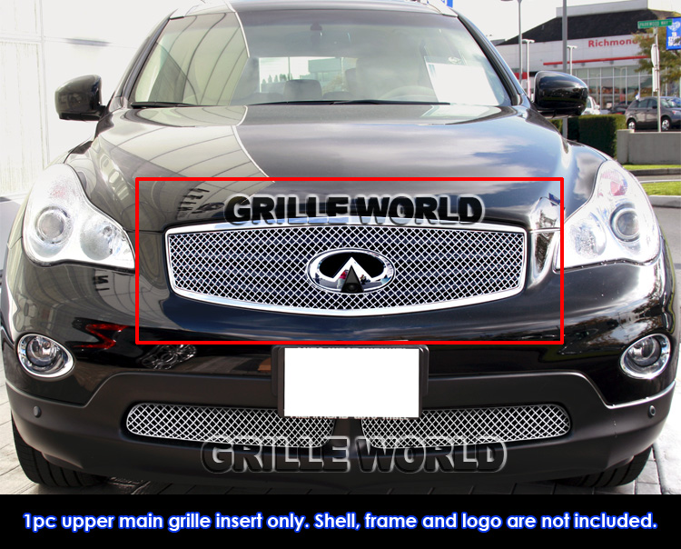 Fits 20112013 Infiniti EX35 1415 QX50 Stainless Steel X Mesh Grille