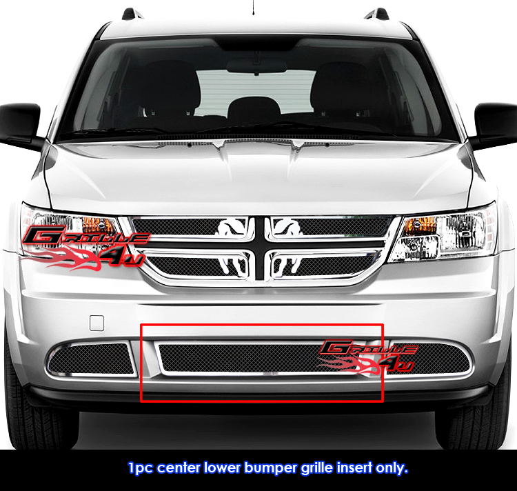 Fits 20112017 Dodge Journey SE Bumper Stainless Steel Black Mesh Grille eBay