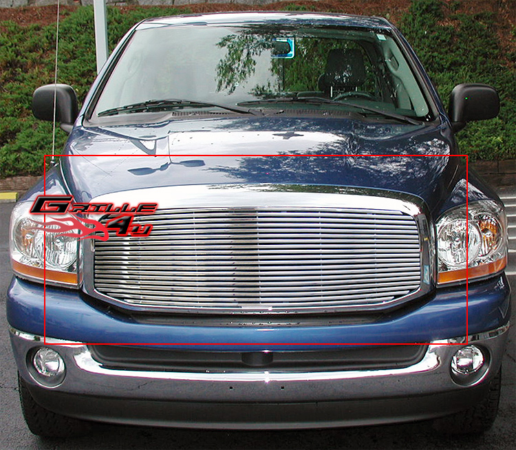 20062008 Dodge Ram Stainless Steel Wide Bar Phat Billet Grille Grill