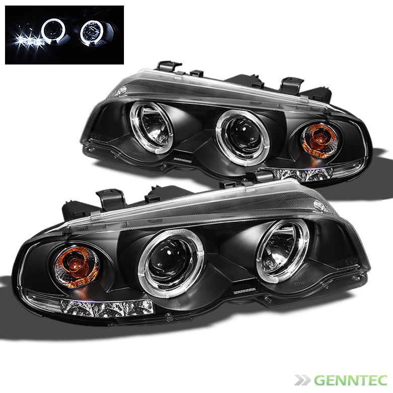For 0003 BMW E46 3Series 2 DR 0106 M3 Halo LED Blk Projector