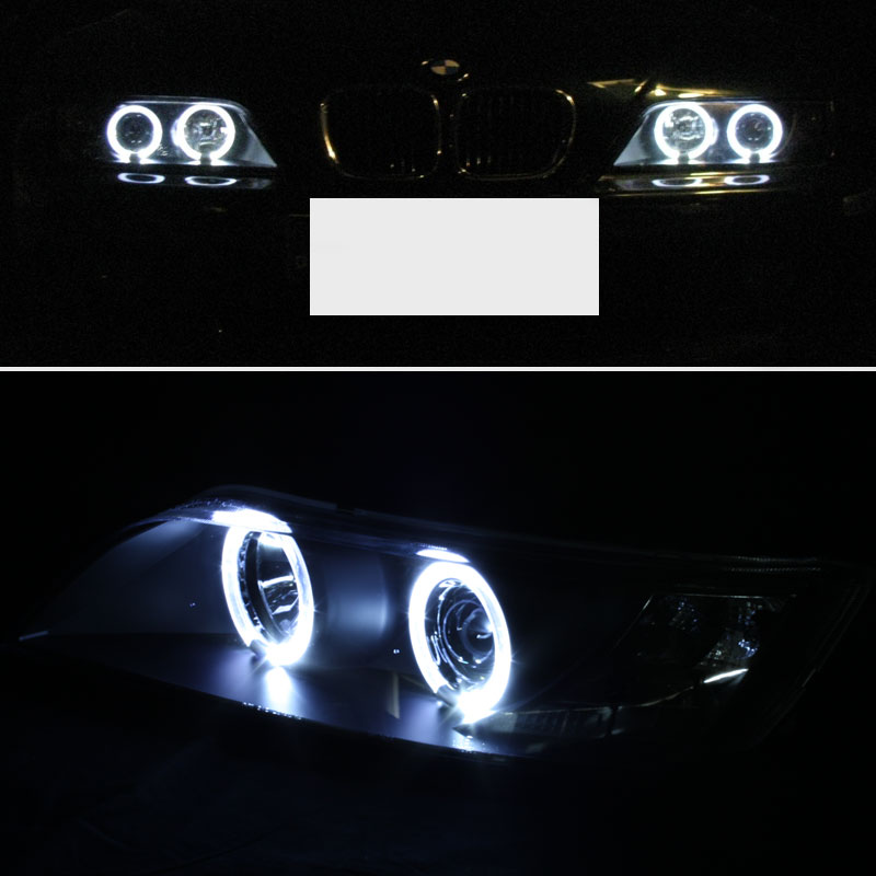 For LED Bumper Fog+9602 BMW Z3 Halo Projector Headlights Black Head Lights