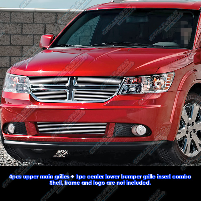 Fits 20112013 Dodge Journey Billet Grille Grill Insert Combo eBay