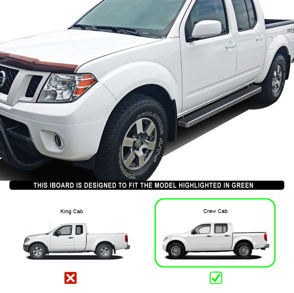 iBoard Running Boards 4" Fit 0516 Nissan Frontier Crew Cab eBay