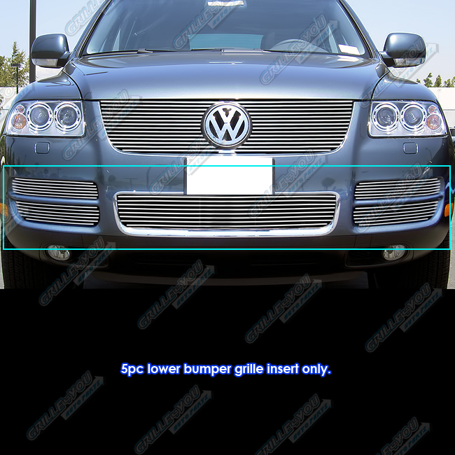 0307 Volkswagen VW Touareg W/Chrome Trim V8 Bumper Billet Grille Grill