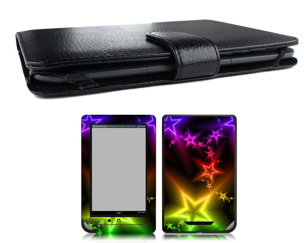 Bundle Monster Nook Color Nook Tablet Cover Case, Skin, Screen Guard