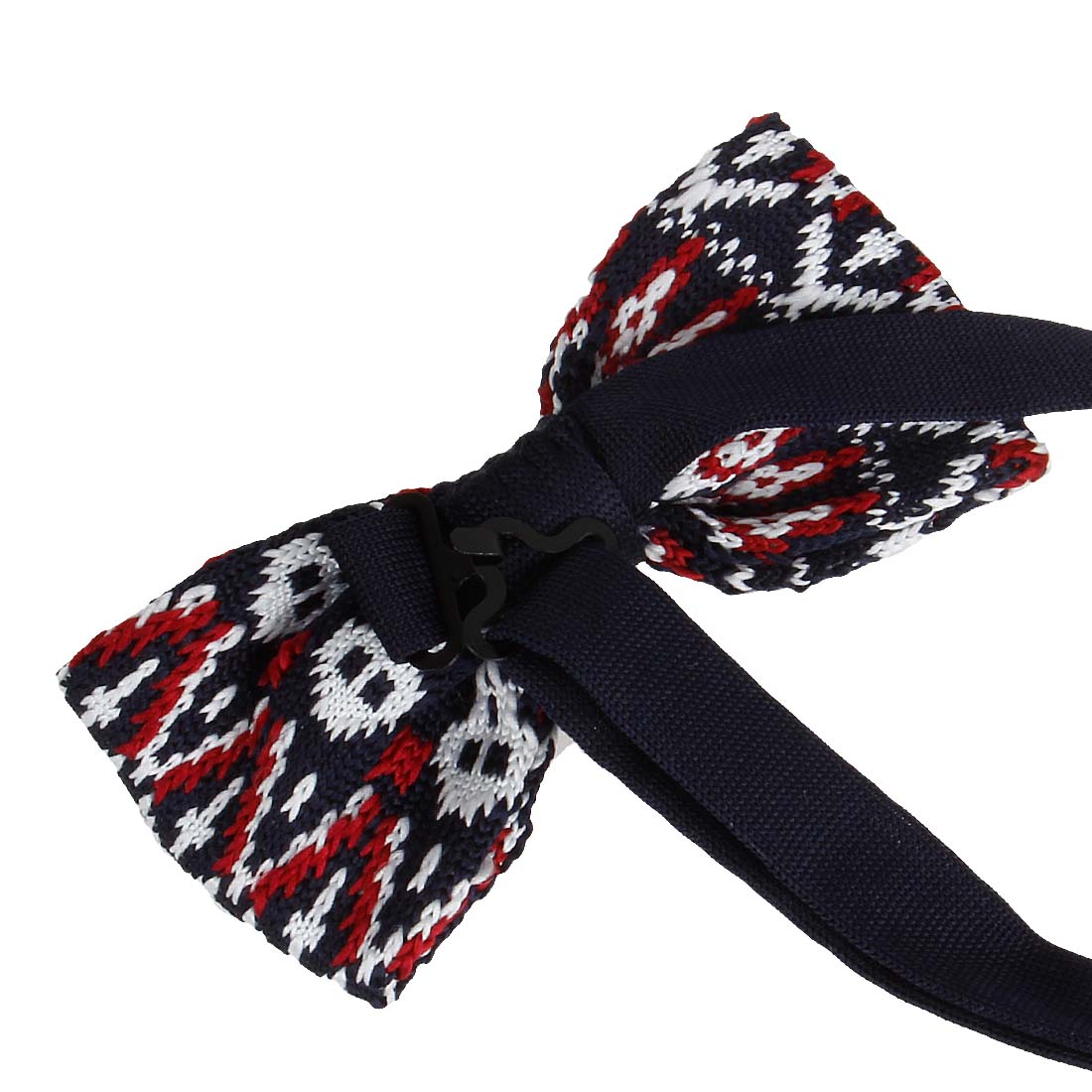 BMC Mens Knitted Square Flat End Fashion Neck Tie Adjustable Bowtie