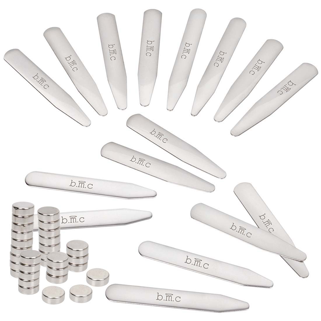 BMC High Quality Assorted Size Metal Collar Stays Collection