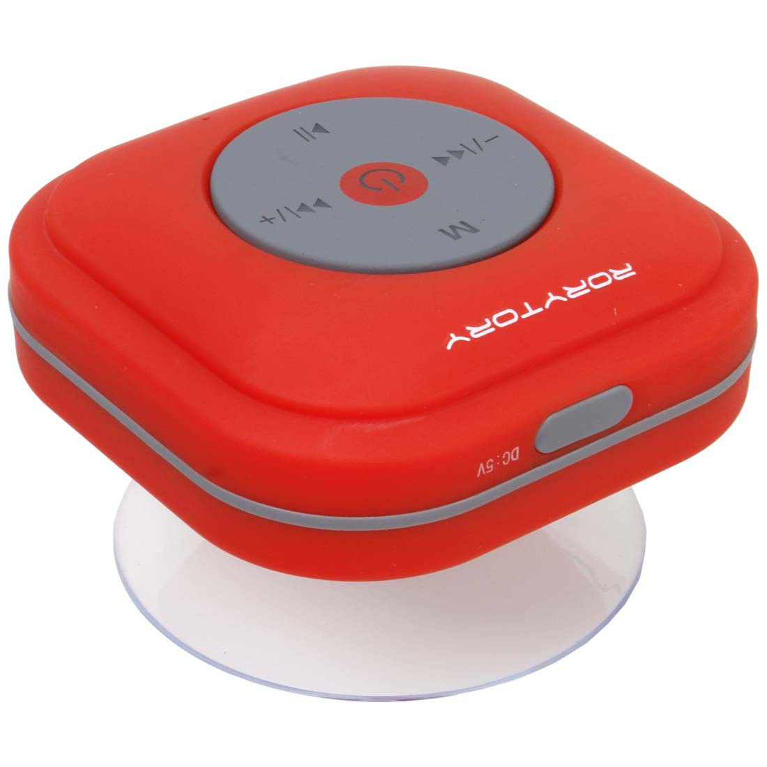 RoryTory Bluetooth FM Radio Waterproof Shower Speaker w/ Suction Cup