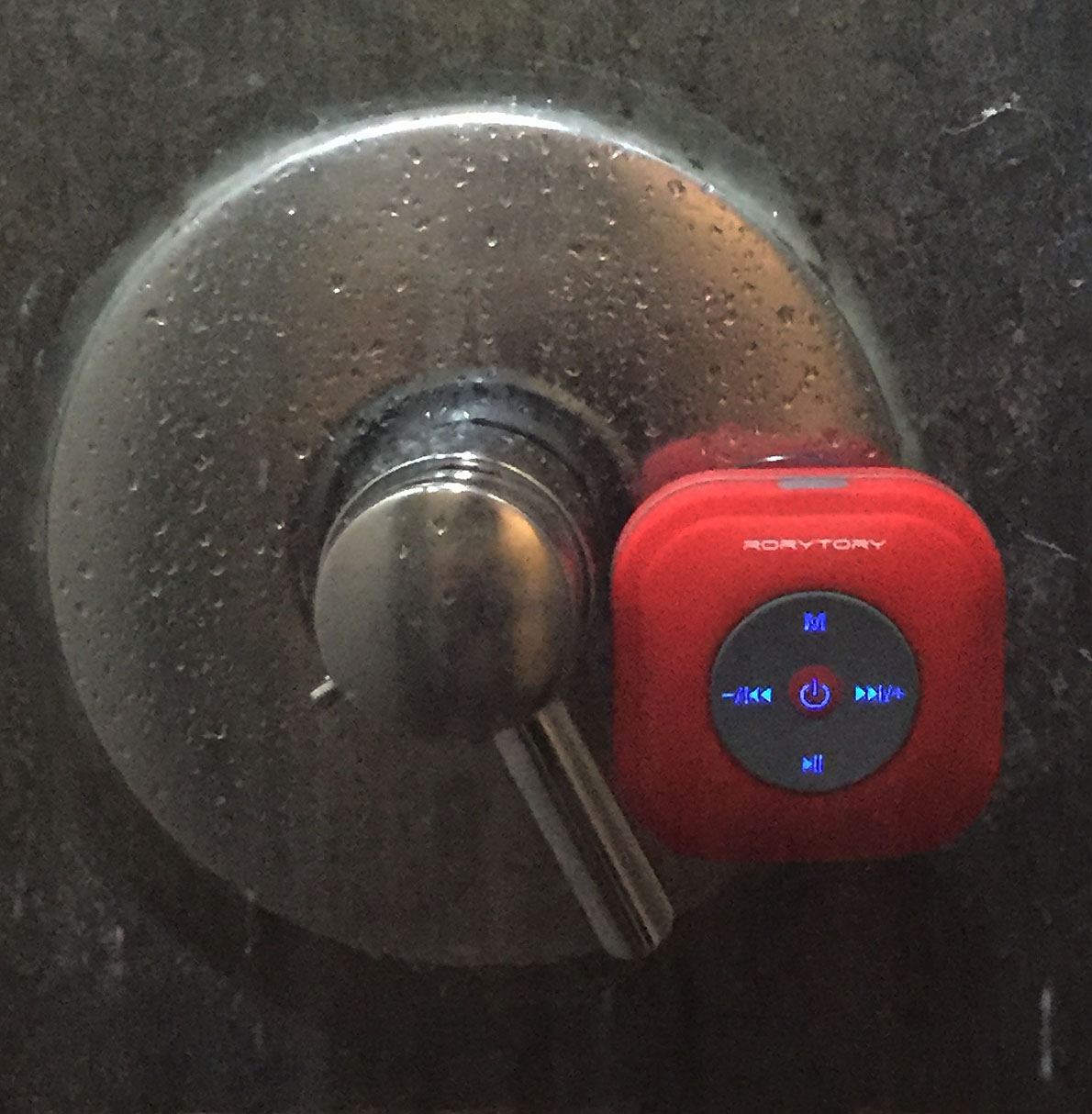 RoryTory Bluetooth FM Radio Waterproof Shower Speaker w/ Suction Cup