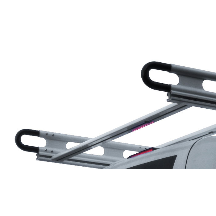 White 173.25" H2 Aluminum Cargo Ladder Van Rack for a GMC Savana 1996