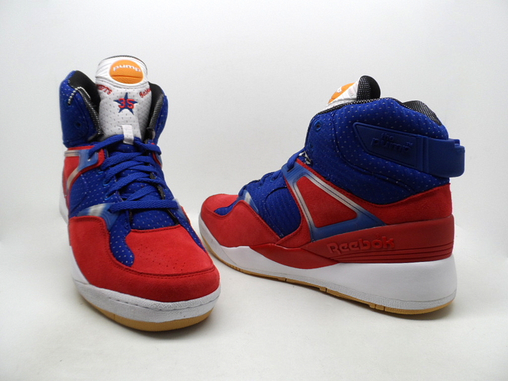 Reebok Men's The Pump Basketball Shoe Scarlet/Dark Royal/White Size 12 NWOB! eBay