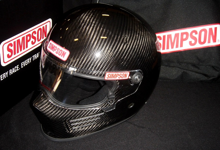 Simpson Carbon Fiber Bandit Helmet SMALL Snell SA 2010 Rated