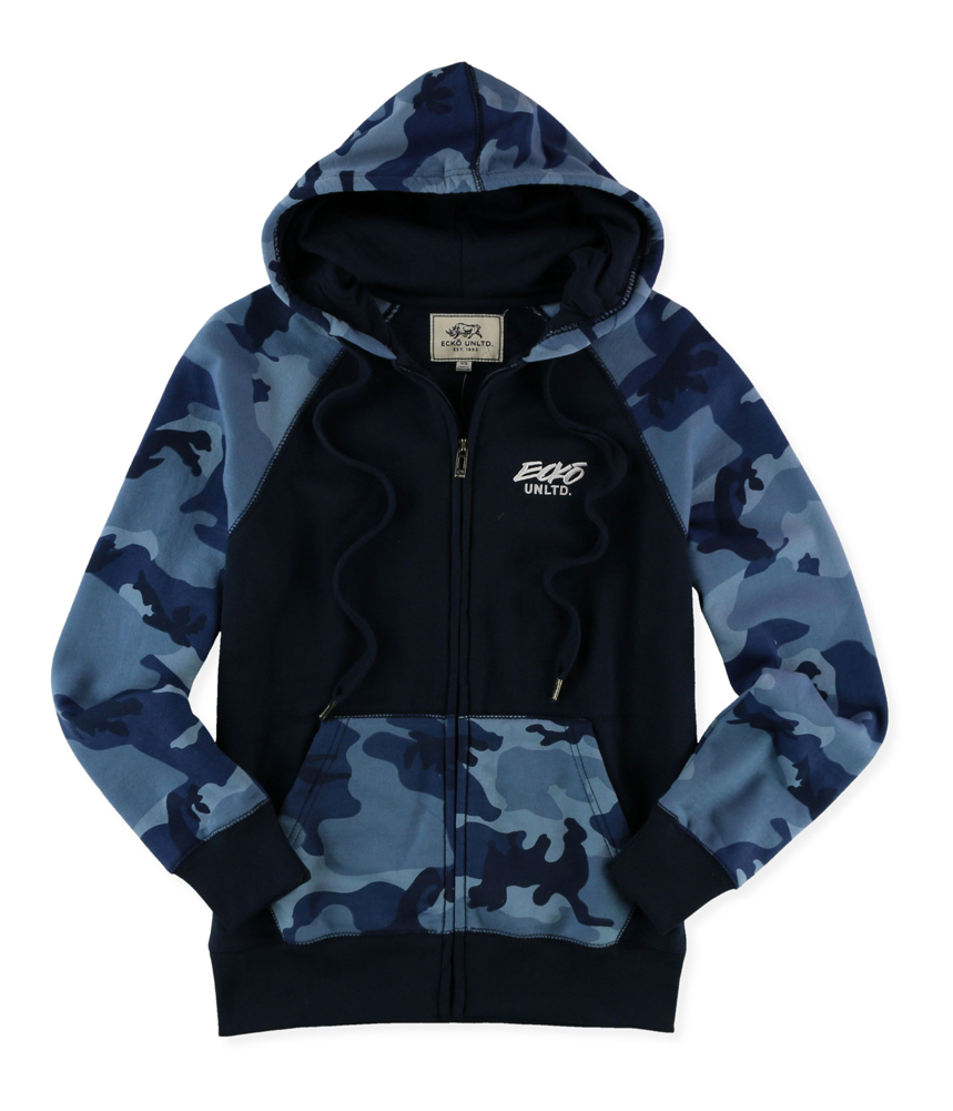 camo zippered hoodie