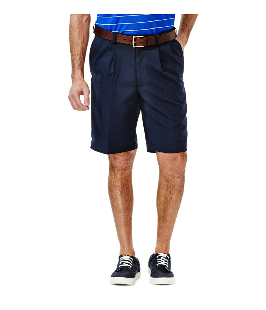 Haggar Mens Cool 18 Athletic Walking Shorts Mens Apparel Free