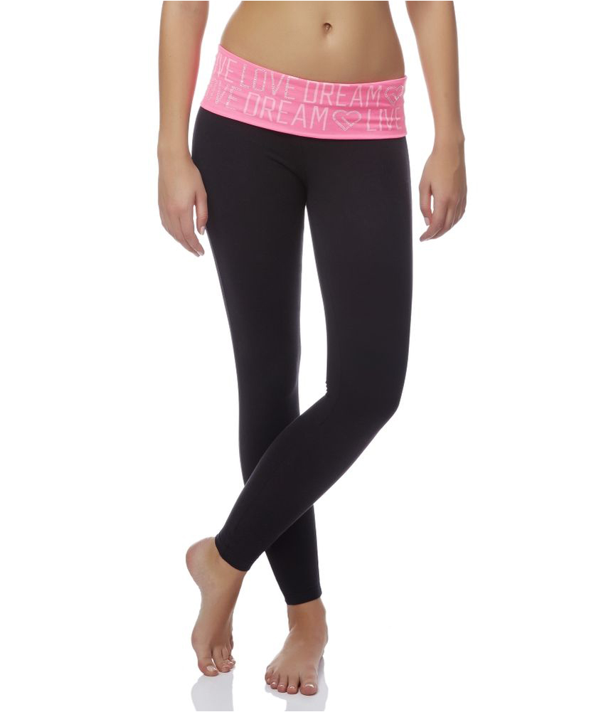 Aeropostale Womens Rhinestoned Legging Yoga Pants Womens