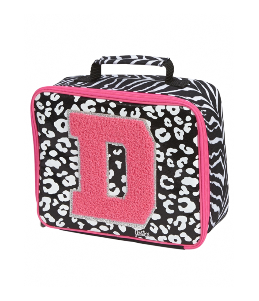 Justice Girls Cheetah Choose Initial Lunch Bag eBay
