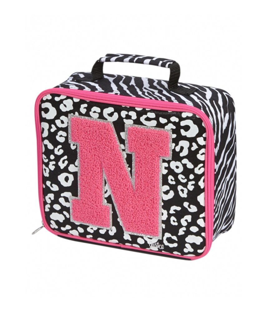 Justice Girls Cheetah Choose Initial Lunch Bag eBay