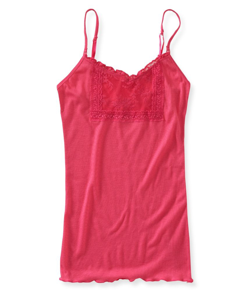 Aeropostale Womens Ribbed Lace Tank Top eBay