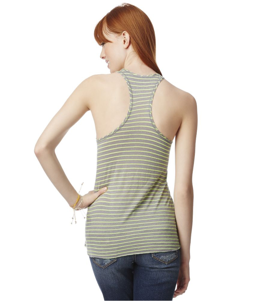 Aeropostale Womens Sheer striped Tank Top