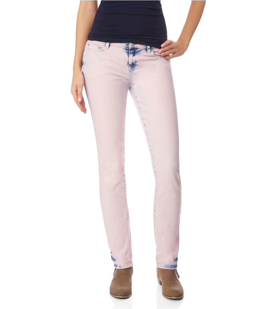 Aeropostale Womens Bayla Dyed Skinny Fit Jeans Womens Apparel Free