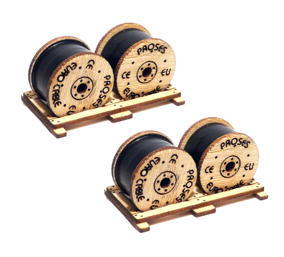 Bachmann HO Scale Train Accessories Cable Drums (2/Pk) 39108 eBay