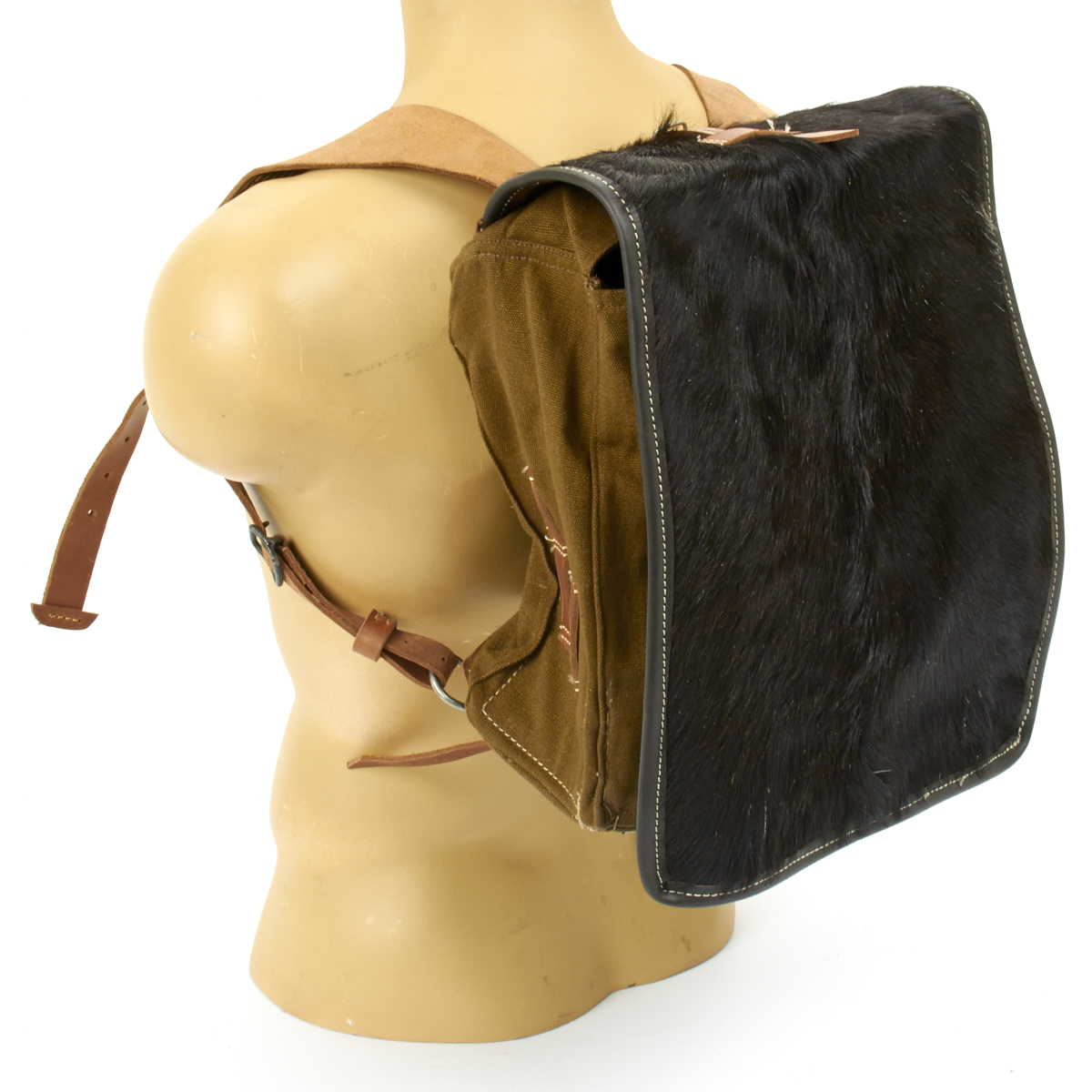 German WWII Tornister 34 Cowhide Backpack with Shoulder Straps eBay