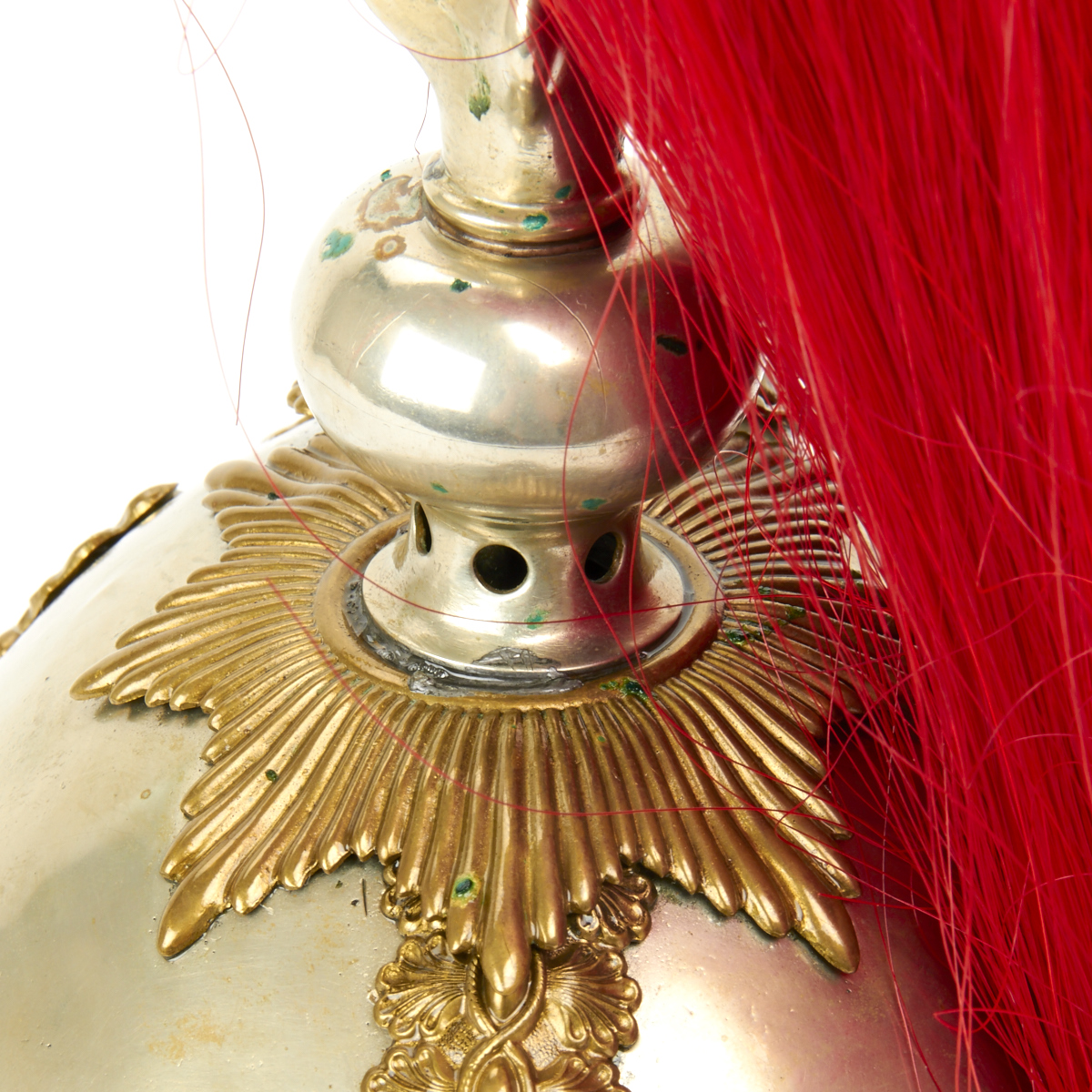 Original British Household Cavalry Horse Guard Parade Helmet with Red Plume eBay